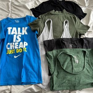 Lot : 6 sport tops !!! Size M
